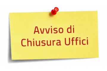 Gli Uffici Comunali saranno chiusi nella giornata di martedì 8 settembre 2026
