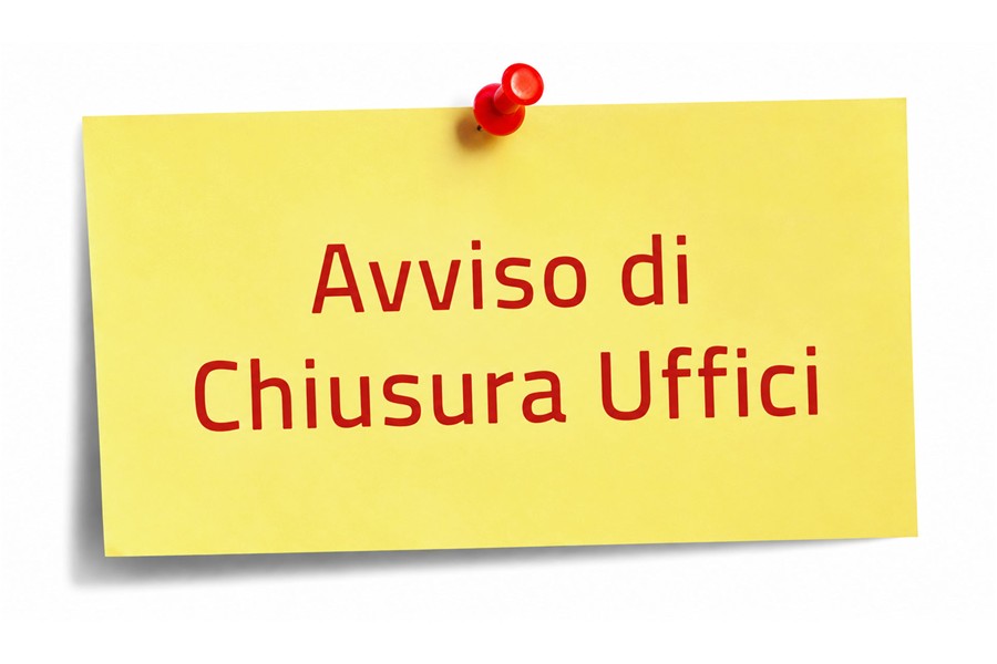 Gli Uffici Comunali saranno chiusi nella giornata di martedì 8 settembre 2026